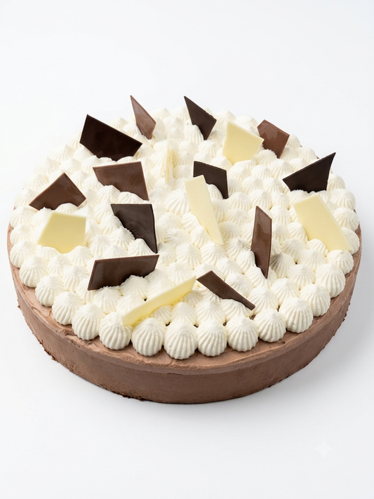 Entremets 3 chocolats • Génoise • Croustillant praliné