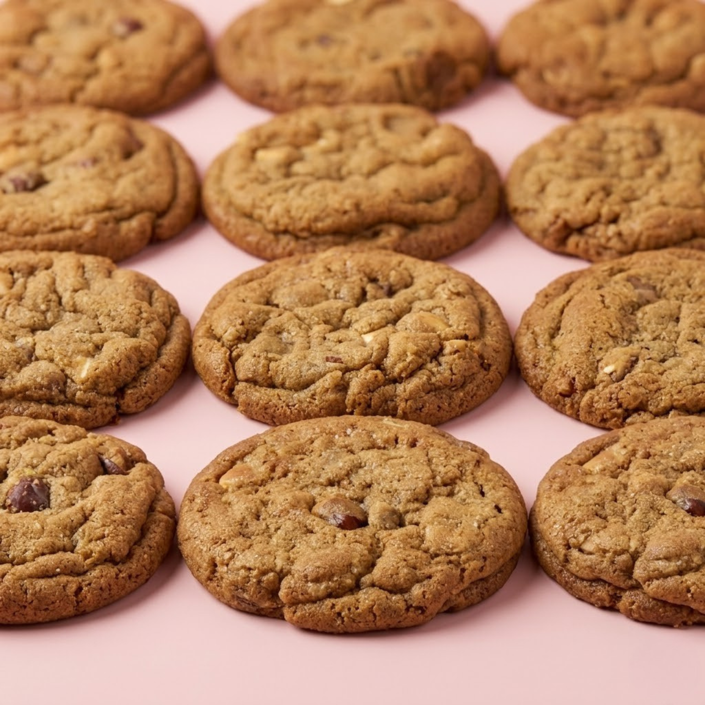 Cookies Vergeoise, Noisettes du Piémont et 3 chocolats